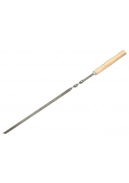 Шампур с деревянной ручкой 3,0х10х590 мм, 1шт